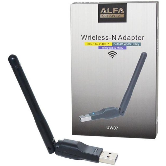 دانگل WiFi آنتن کوتاه برند آلفا (ALPHA) مدل UW07