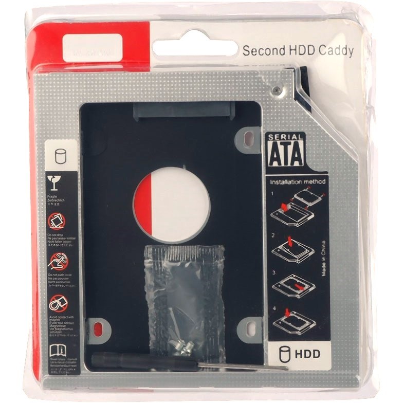 کددی (caddy) 12.7 میلیمتر جهت نصب هارد در محل DVD لپتاپ