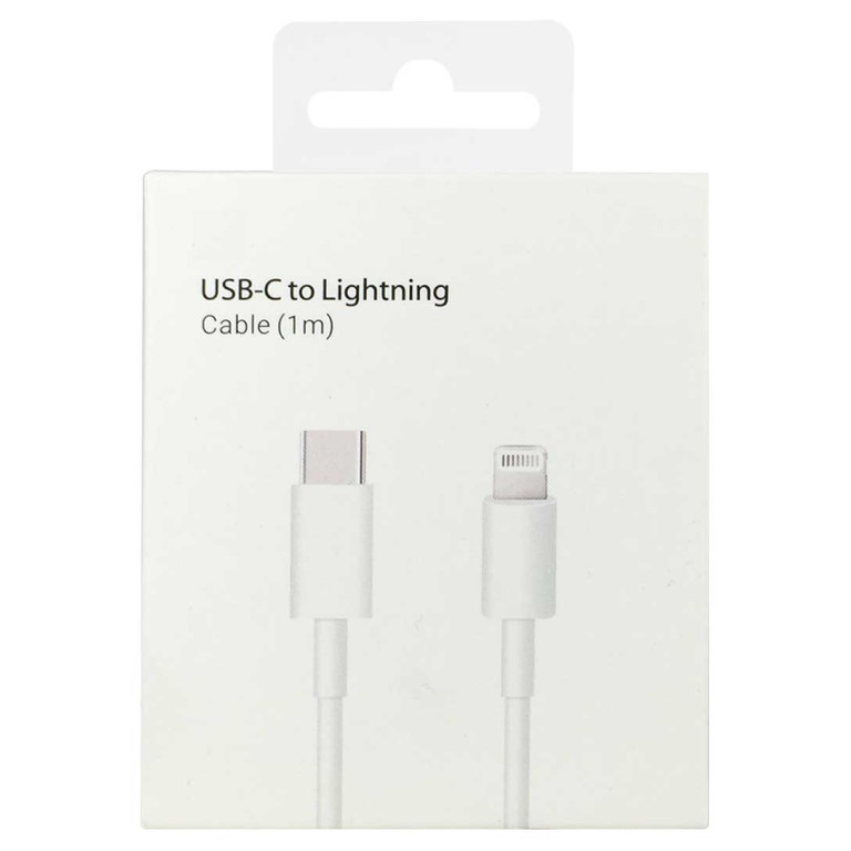 کابل فست شارژ لایتنینگ آیفون (USB-C to Lightning) با چیپ اصلی (20 وات | PD)