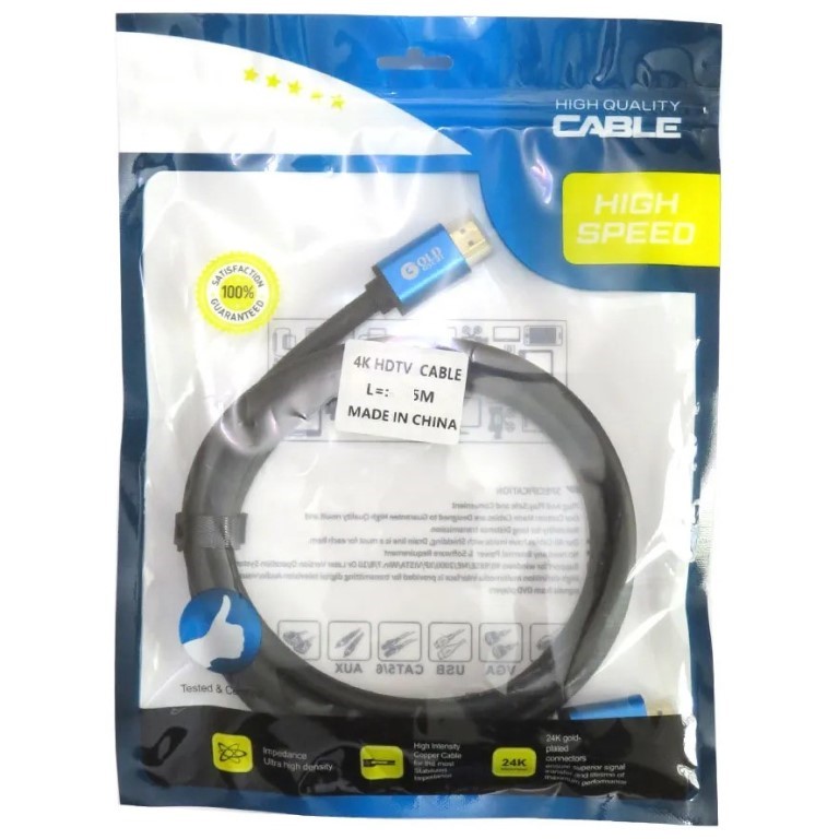 کابل HDMI 4K برند گلداسکار (Gold Oscar) مدل 3 متری